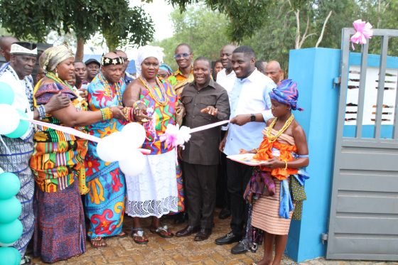 KNMA INAUGURATE THREE NEW CLASSROOM BLOCKS AT FIAGBEDU R.C BASIC SCHOOL,  EHI M/A BASIC SCHOOL AND TADZEWU LAW MEMORIAL E.P BASIC SCHOOL.